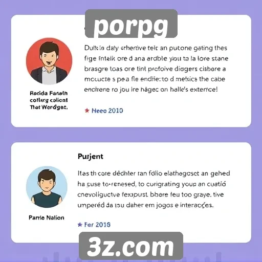 Feedback de usuários sobre o porpg